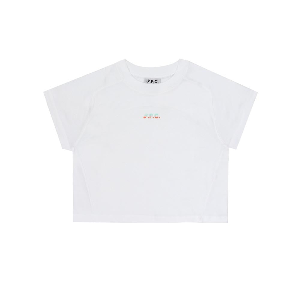 A.P.C. White Cotton Short Sleeve T-Shirt Women