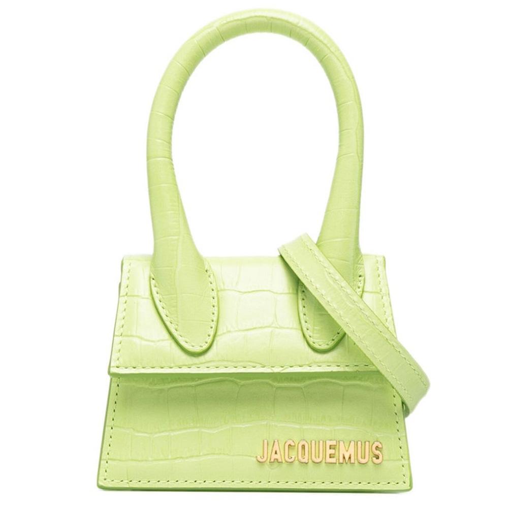 JACQUEMUS Gold Logo Le Chiquito Mini Crossbody Bag