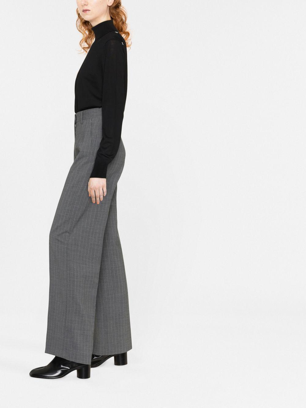 Maison Margiela Women’s High Neck Stitch Knit Sweater Black