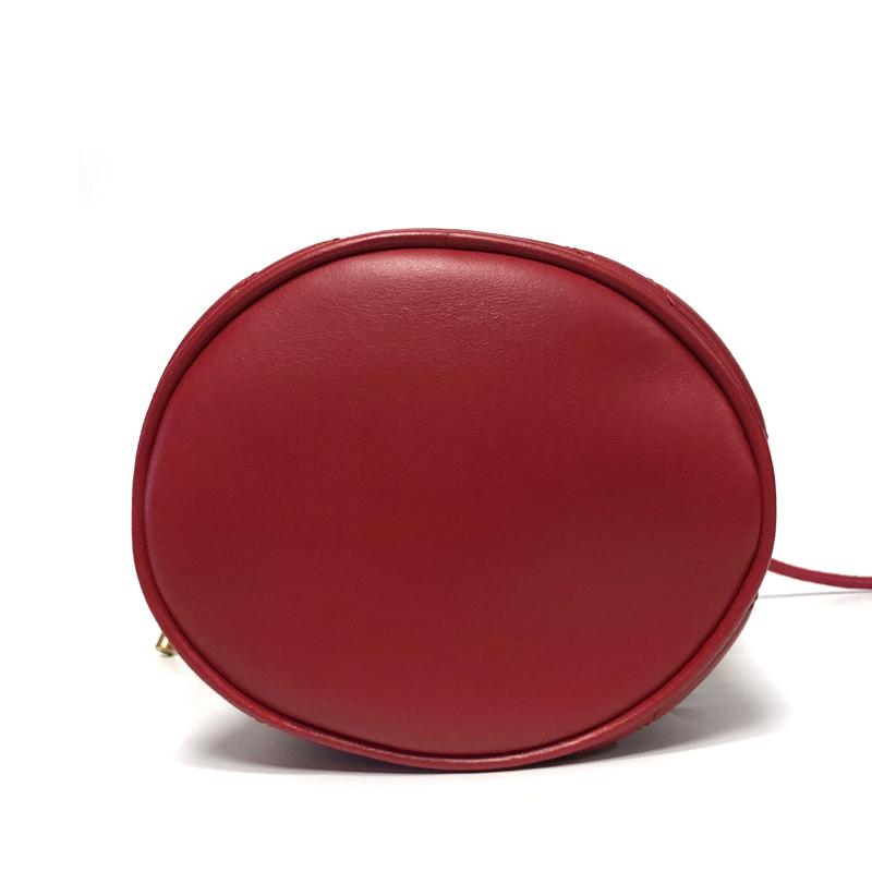 GUCCI Red Marmont GG Mini Bucket Shoulder Bag 575163 6433