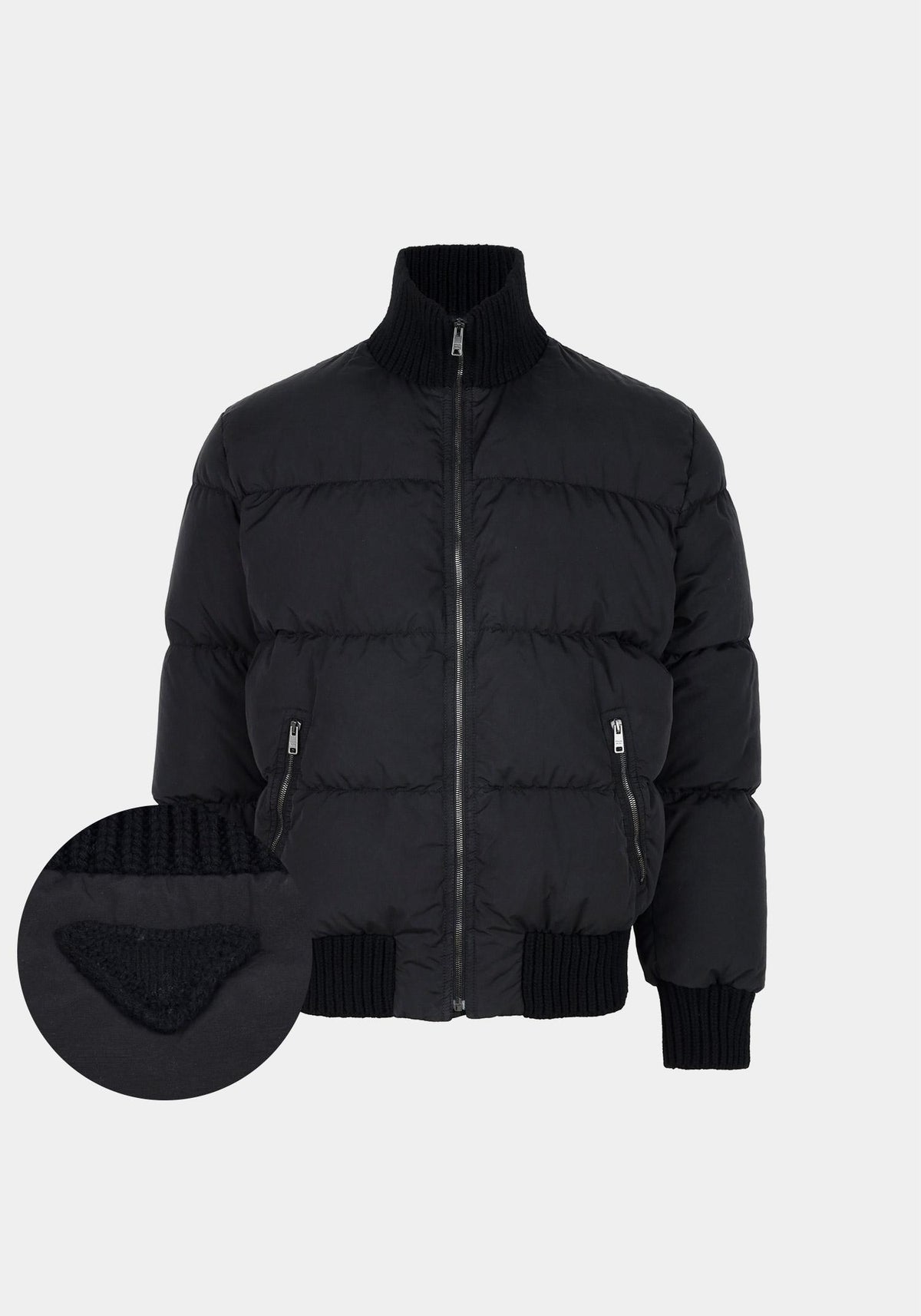 PRADA Black Medium-Weight Goose Down Jacket