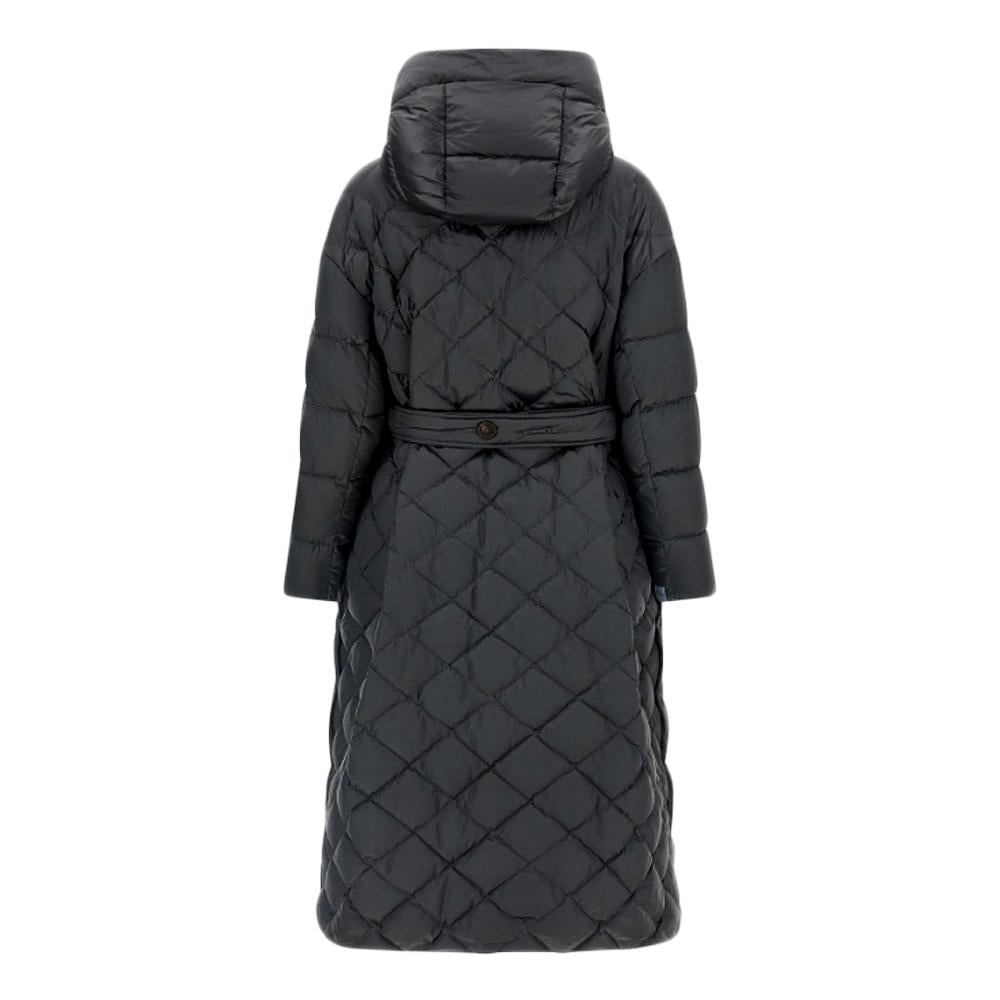 Max Mara Quilted Side-Slit Long Puffer Jacket Black 2529496075 002
