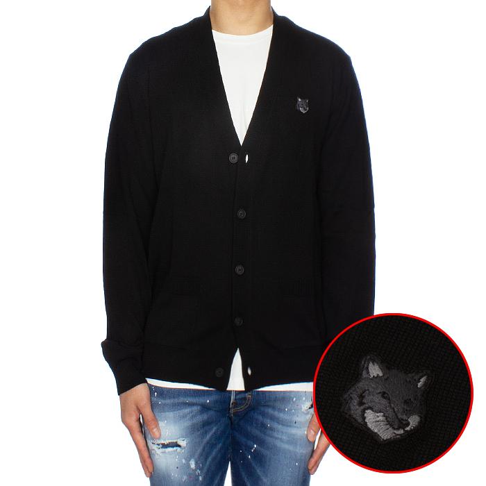 Maison Kitsune Bold Fox Head Patch Regular Cardigan