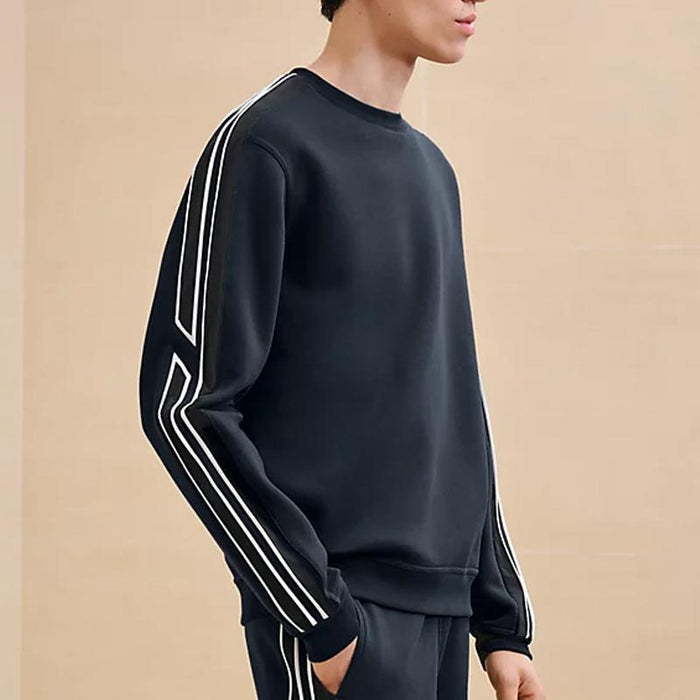 HERMES Cotton Run H Jogger Pants Black Unisex
