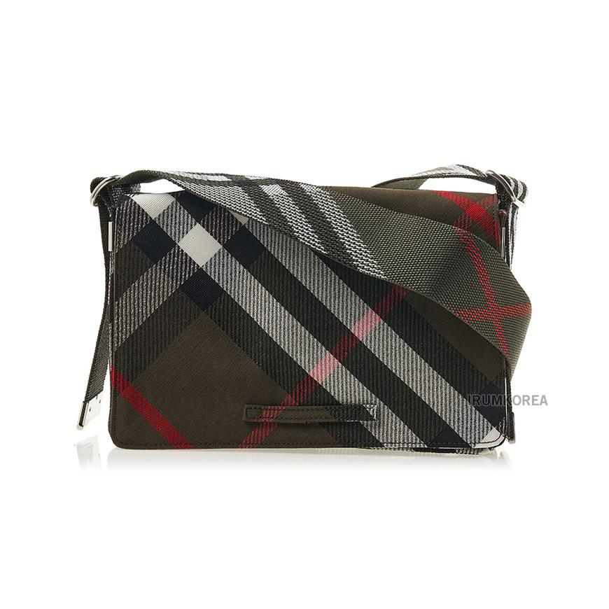 BURBERRY Check Trench Crossbody Bag for Men