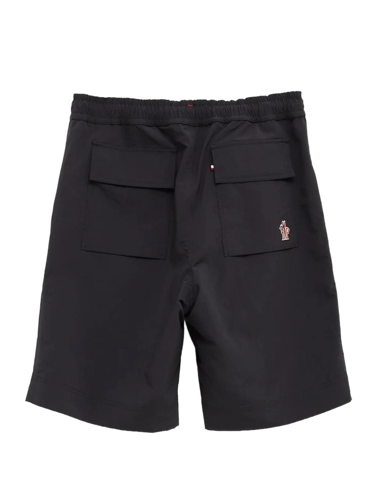 Moncler Black Nylon Drawstring Shorts