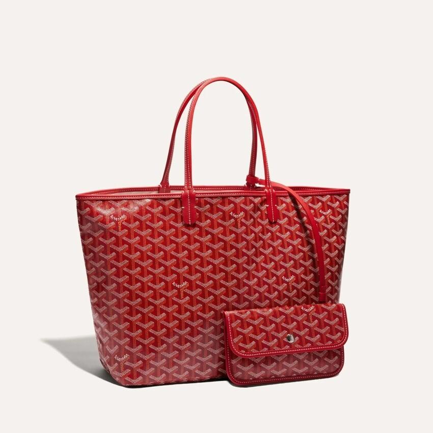 GOYARD Saint Louis PM Red Tote Bag for Women