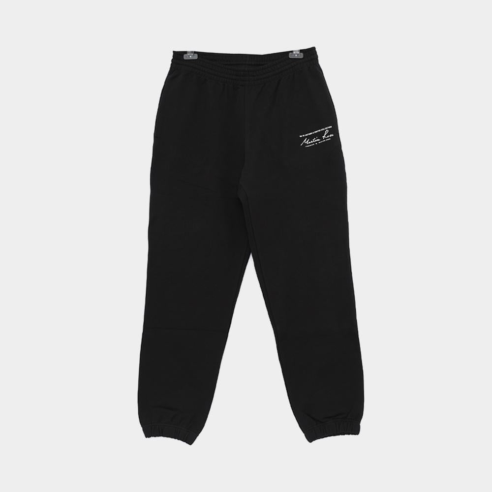 MARTINE ROSE Logo Slim Leg Sweat Track Men’s Pants Black
