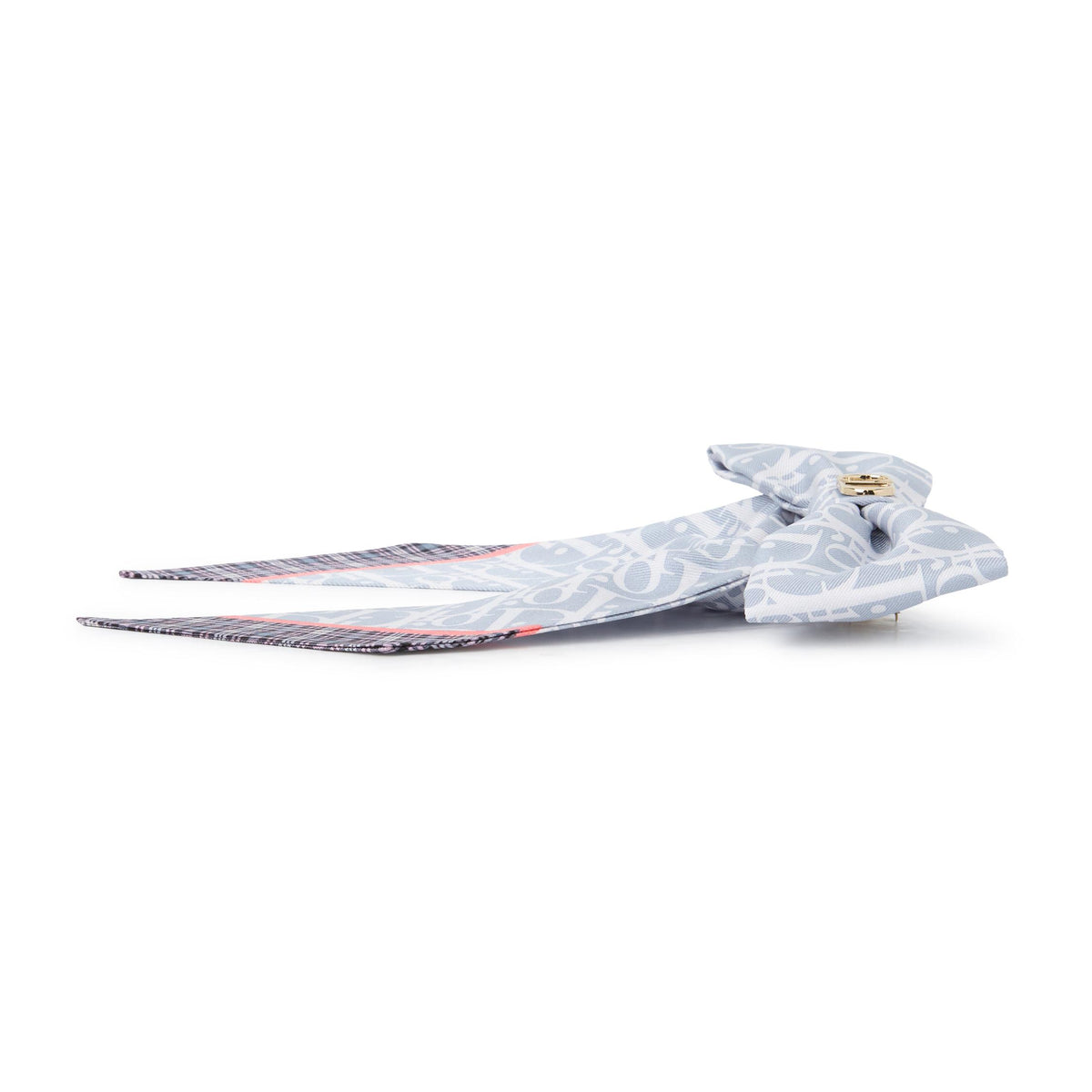 DIOR Infinity Tartan Twist Large Bow Women’s Hair Pin