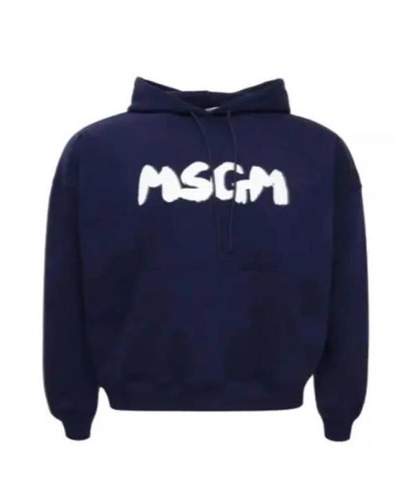 MSGM Cloud Logo Hoodie Pullover for Men 3640MM132 247000 89