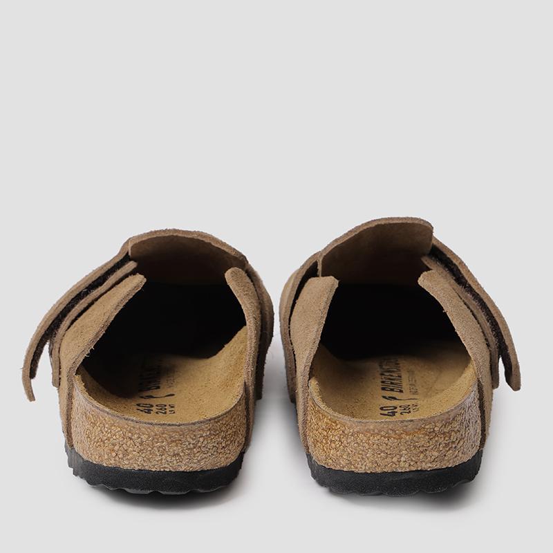Birkenstock Roma Suede Velcro Mule Sandals Brown 1032067