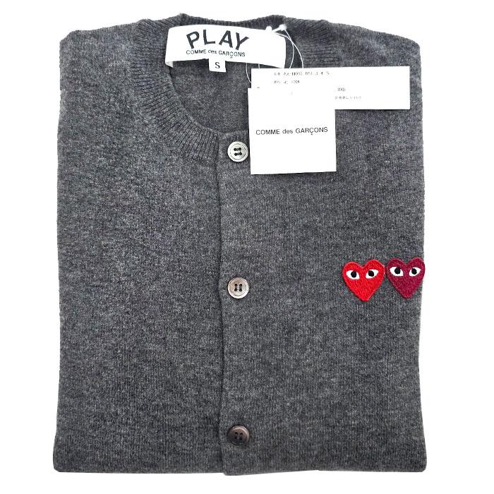 Comme des Garcons Double Heart Wool Cardigan Women’s Black