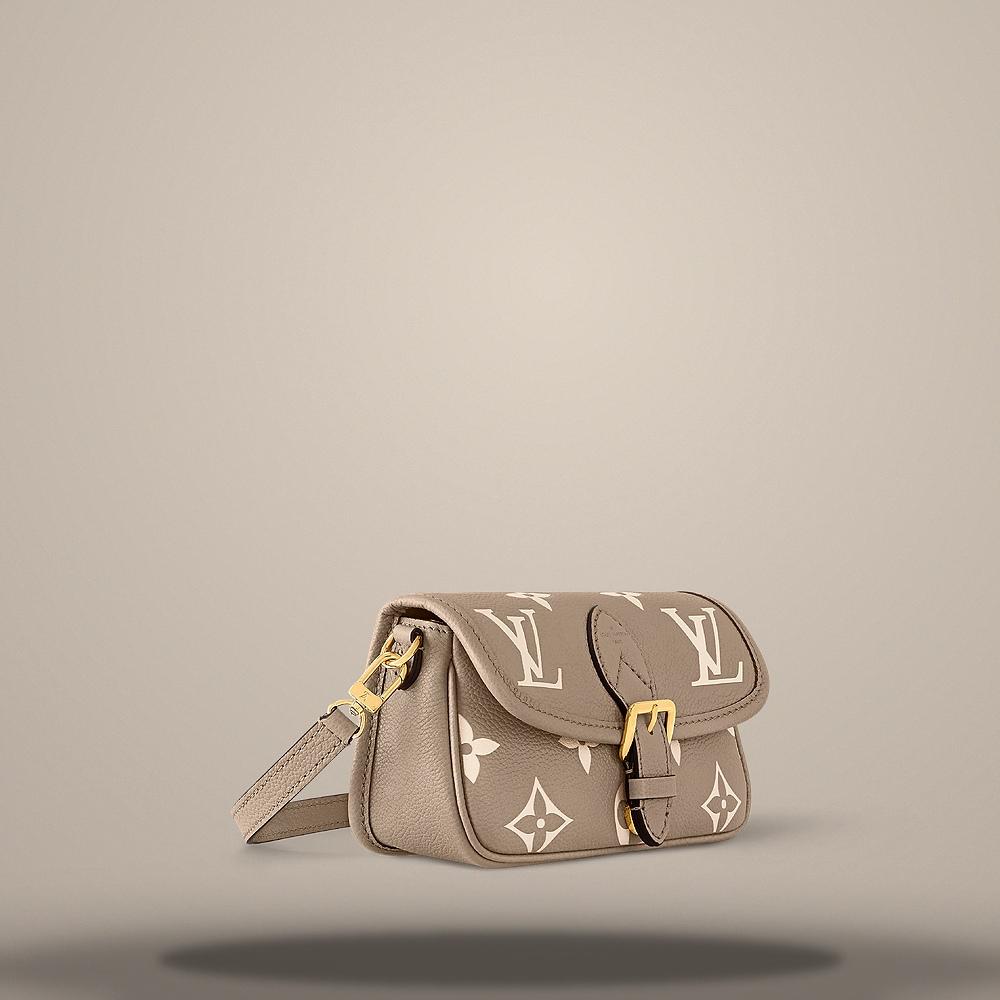 Louis Vuitton Nano Diane Shoulder Bag Tourterelle Beige Cream