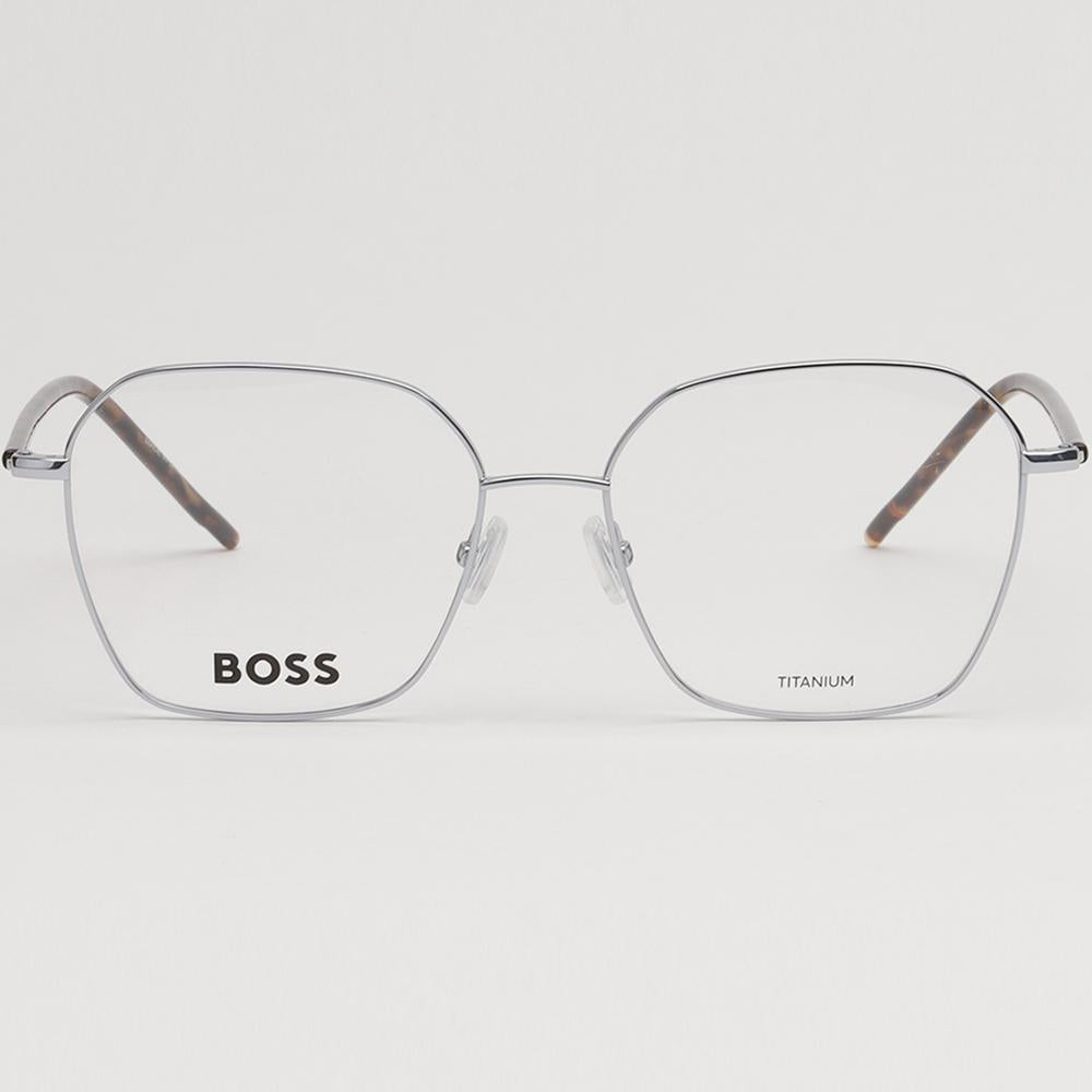 HUGO BOSS Titanium Rim Silver Lightweight Unisex Eyeglass Frames BOSS1398 010