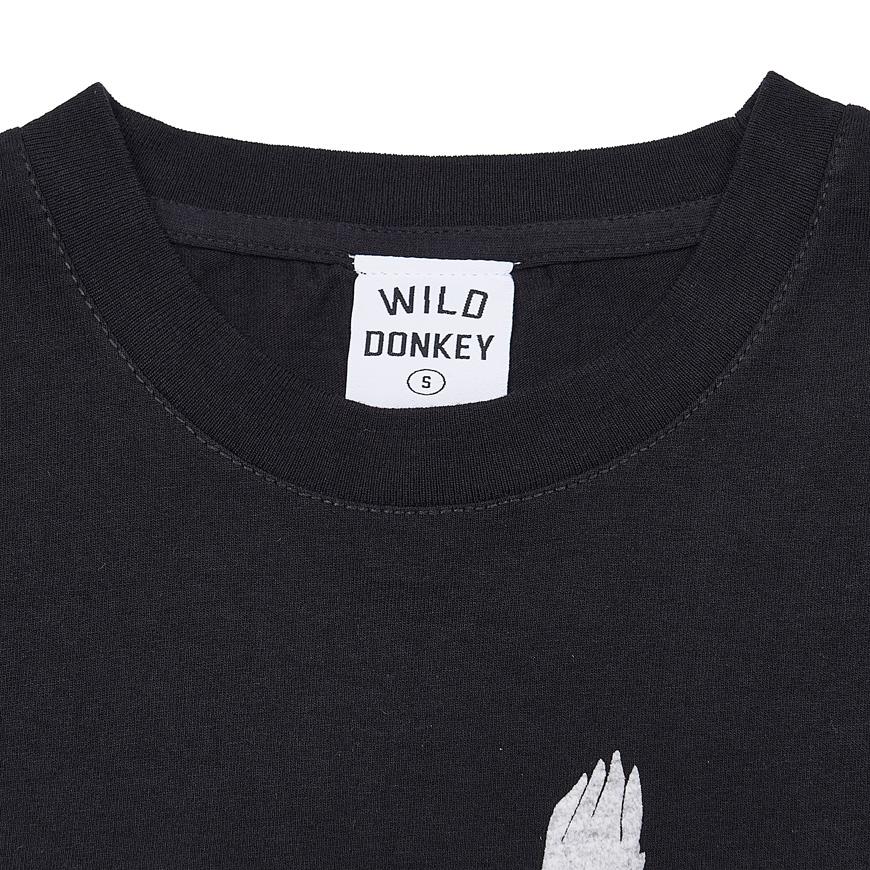 Wild Donkey Black SMU Logo Men’s T-Shirt