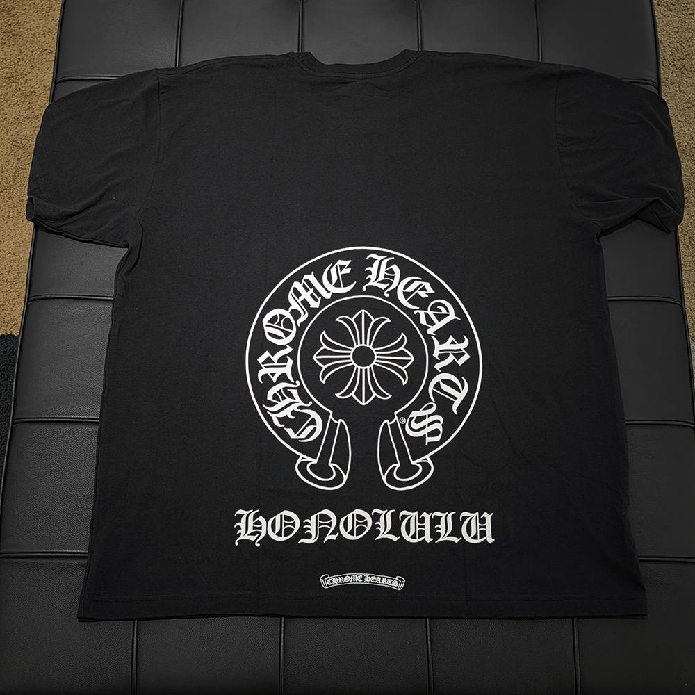 Chrome Hearts Horseshoe Short Sleeve T-Shirt Black Honolulu Unisex
