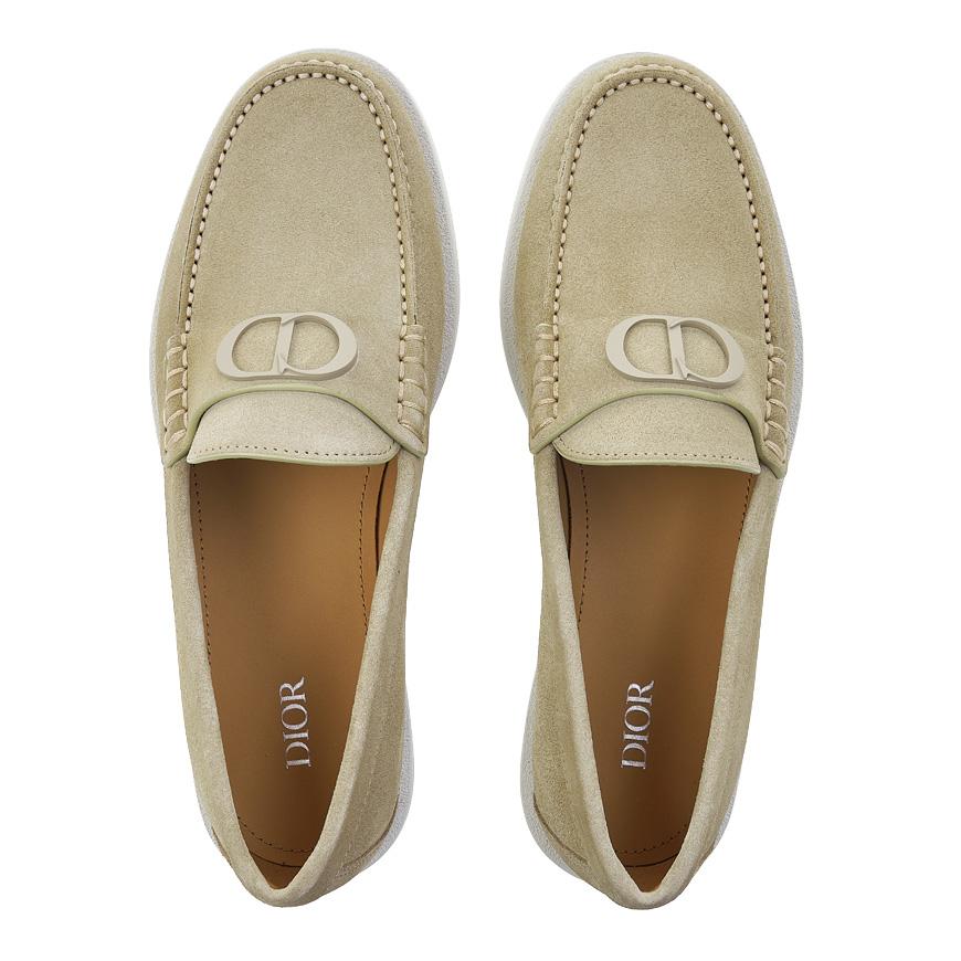 DIOR MEN Granville Leather Loafers Black