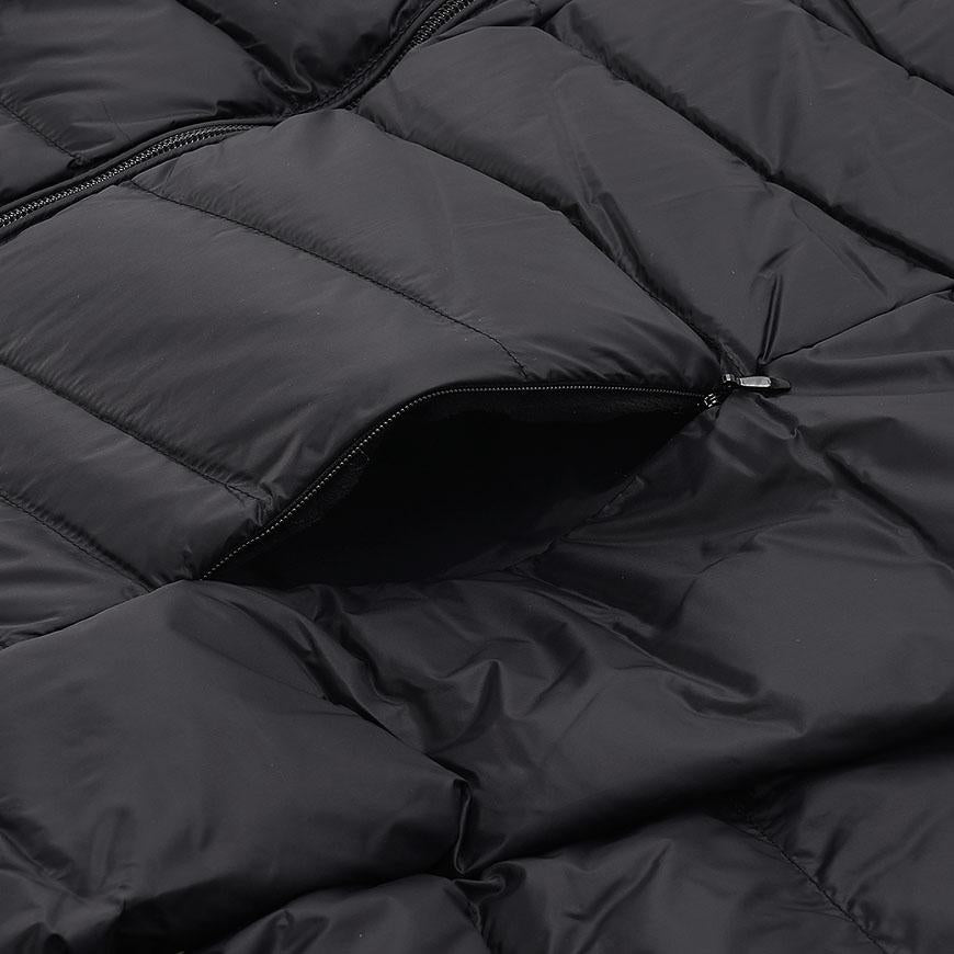 EA7 Women’s Hooded Puffer Peacoat Jacket Black