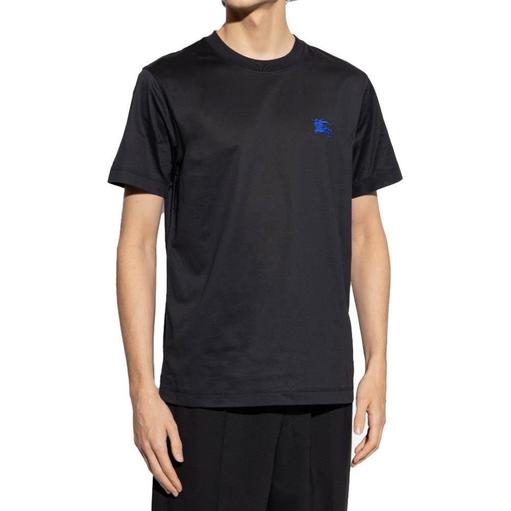 BURBERRY Classic Embroidered Logo Short Sleeve T-Shirt Black 8107453A1189
