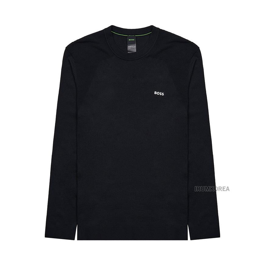 HUGO BOSS Men’s Contrast Logo Crewneck Sweater 50541944 001