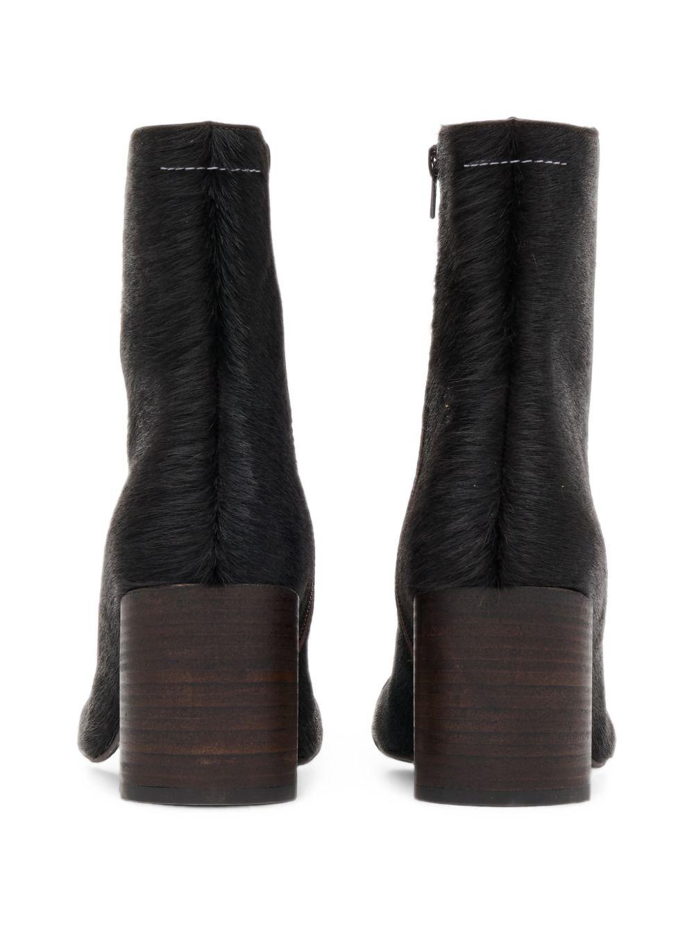 Maison Margiela Leather Ankle Boots Women’s Tan Block Heel Booties