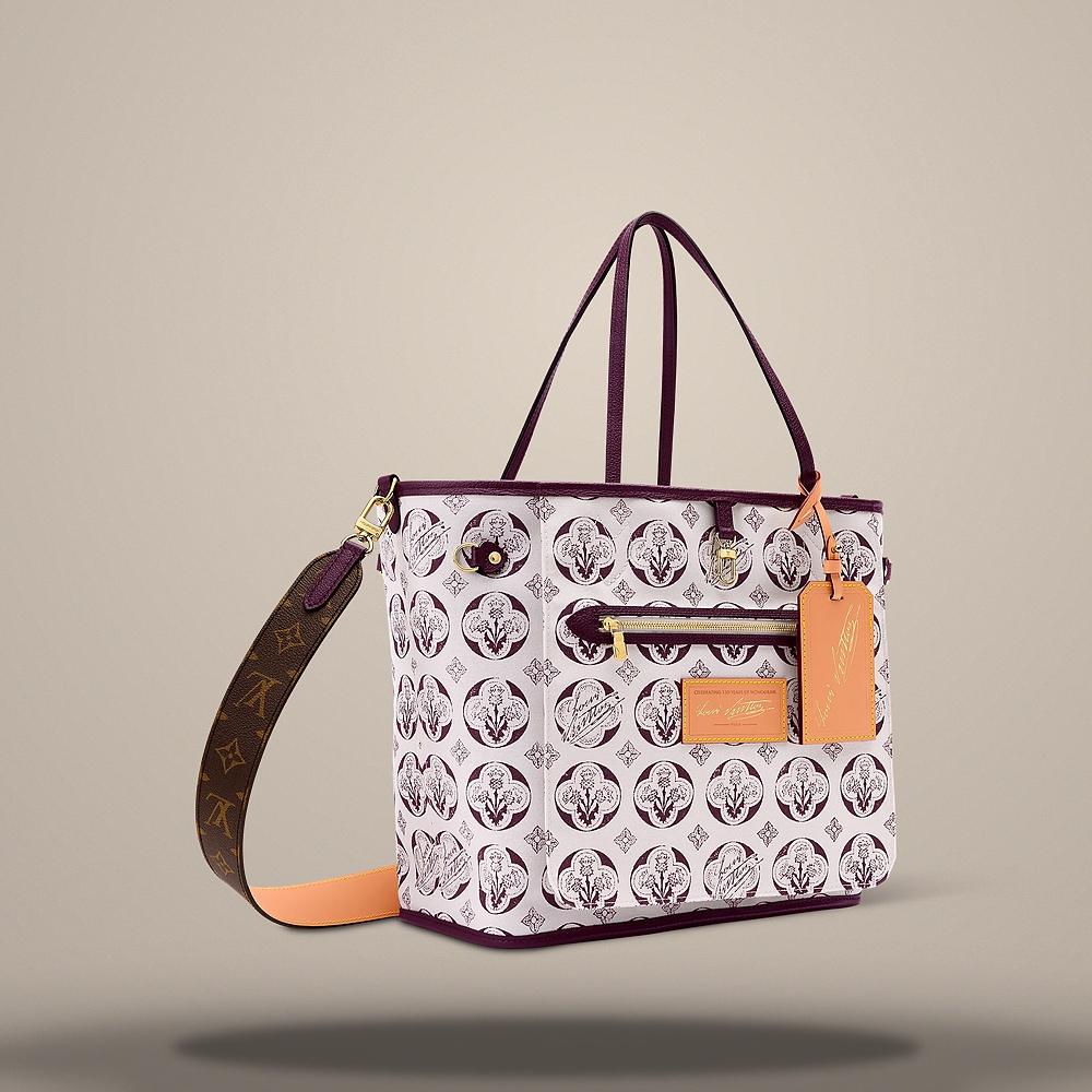 Louis Vuitton Neverfull Inside Out MM Monogram Canvas Shoulder Bag M28377