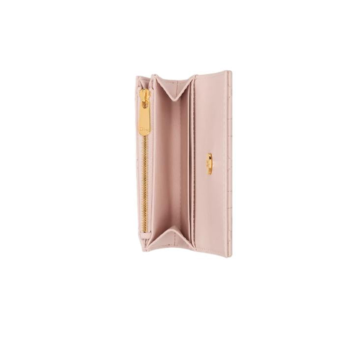 DIOR Jolie Glycine Leather Card Holder Coin Purse