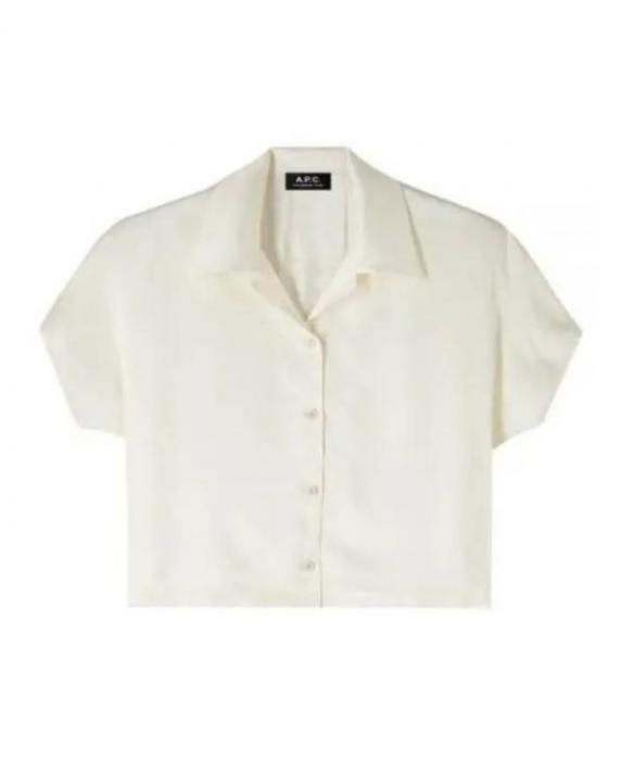 A.P.C. Chemisette Miley Blouse Cotton Beige