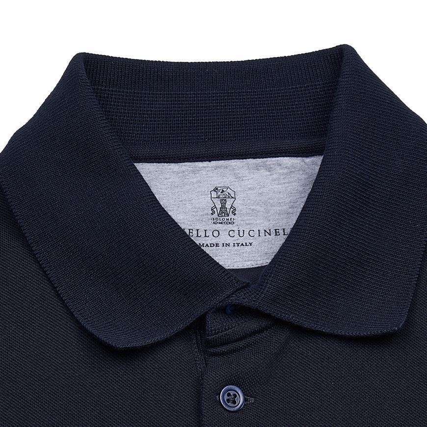 Brunello Cucinelli Men’s Logo Polo T-Shirt ME8548788 CD361