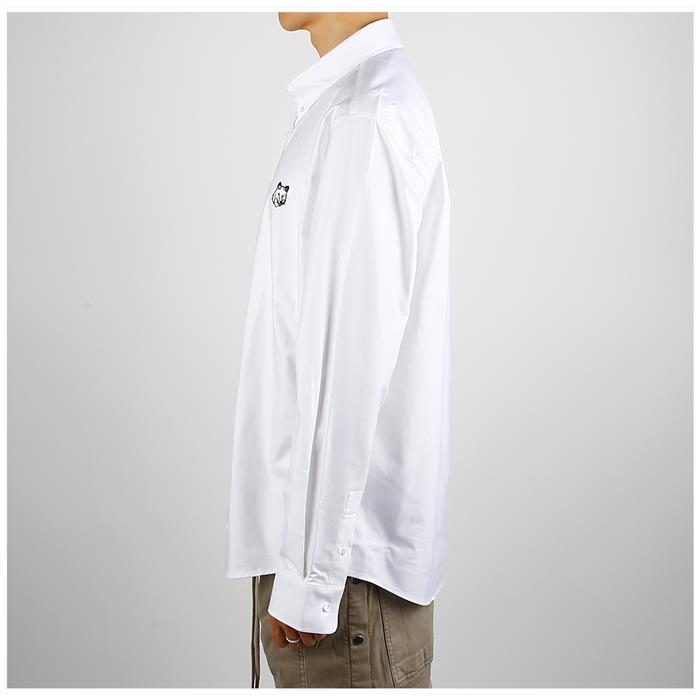 Maison Kitsune Contour Fox Head Casual Button-Down Long Sleeve Shirt