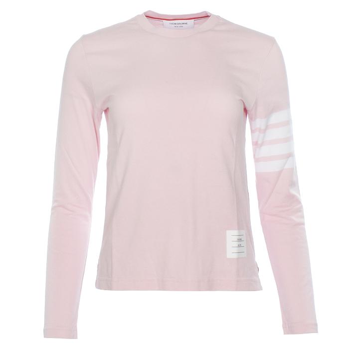 THOM BROWNE Women’s Long Sleeve T-Shirt Navy Cotton