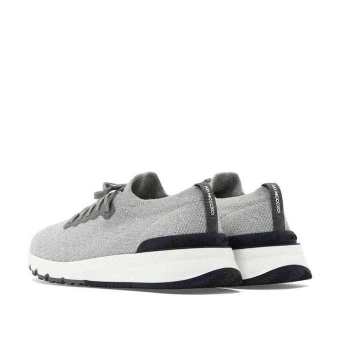 Brunello Cucinelli Knit Low-Top Sneakers for Men
