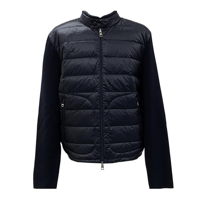 Moncler Tricot Logo Down Padded Wool Zip-Up Cardigan Jacket 9B00016 M1131