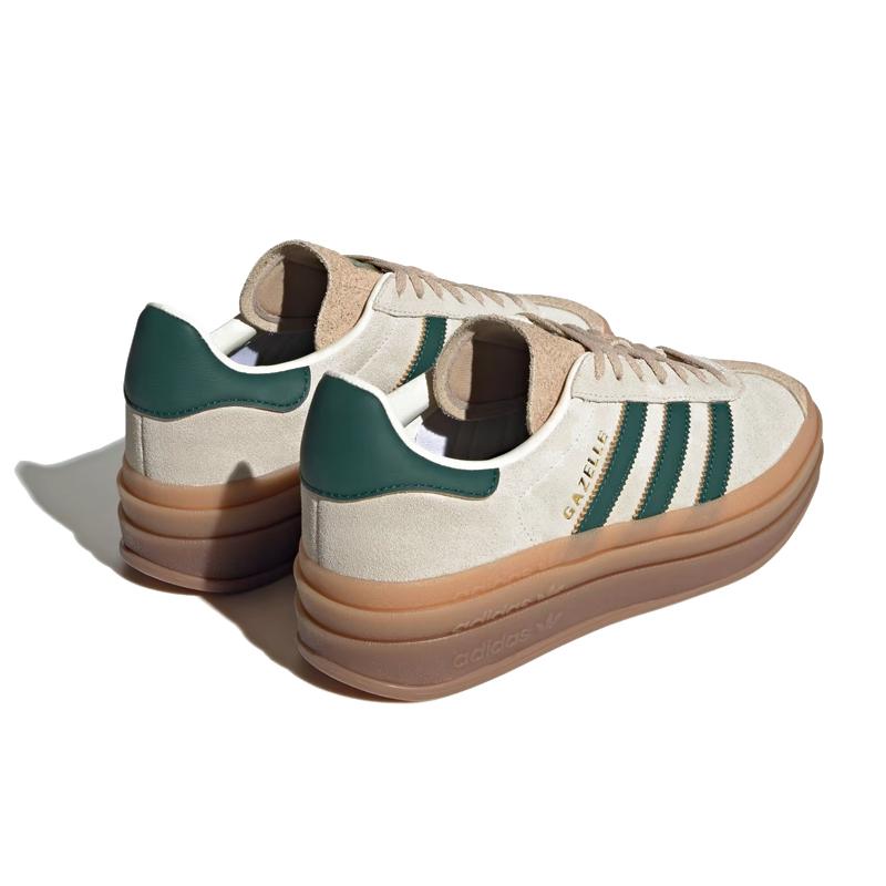 Adidas Gazelle Bold Beige Green Women’s Low-Top Sneakers