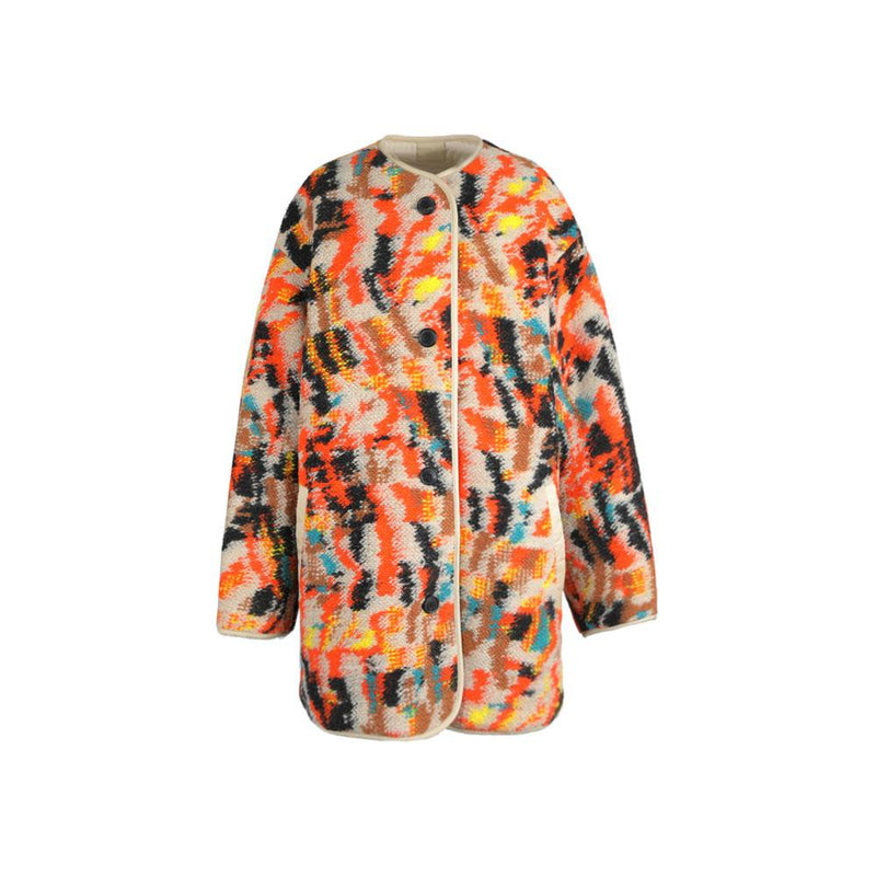 Isabel Marant Reversible Fleece Jacket Orange