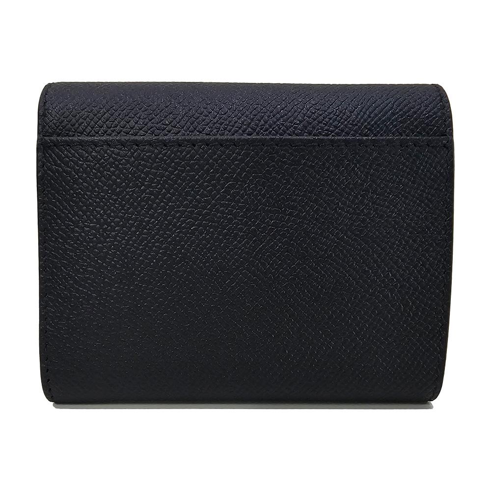 Maison Margiela Women’s Tri-Fold Leather Wallet Black