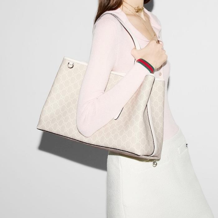 GUCCI GG Emblem Medium Tote Shoulder Bag 815213 FAD6L 9641