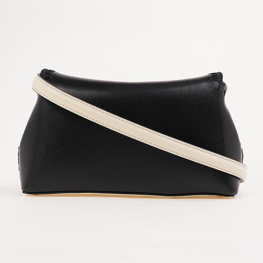 Toteme T-Lock Embroidered Leather Clutch Bag 261 WAL944 LE0030