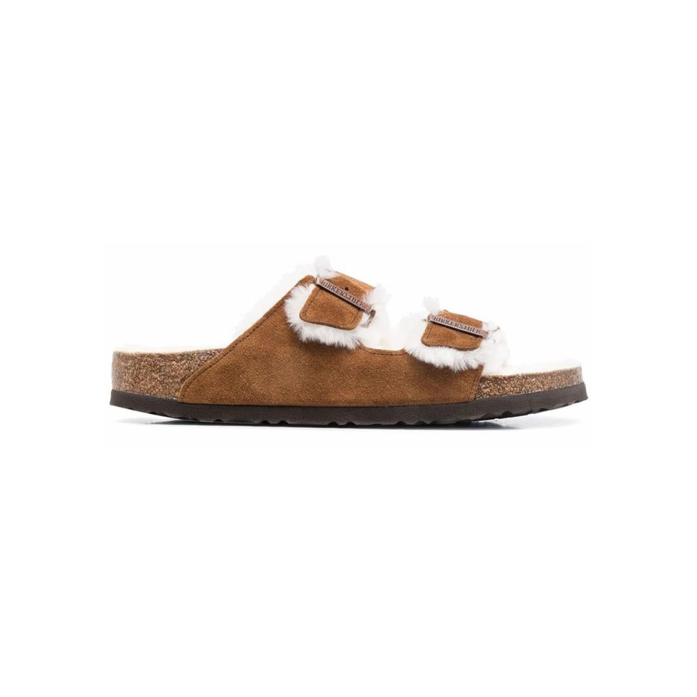 Birkenstock Arizona Shearling Sandals Mink Color Women’s 1001135 MINK