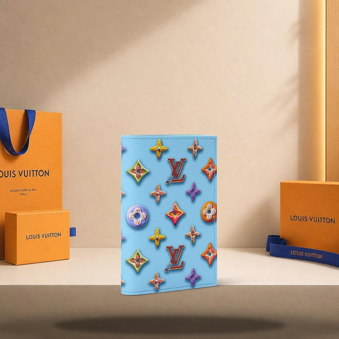 Louis Vuitton Blueberry Passport Cover Wallet M28040