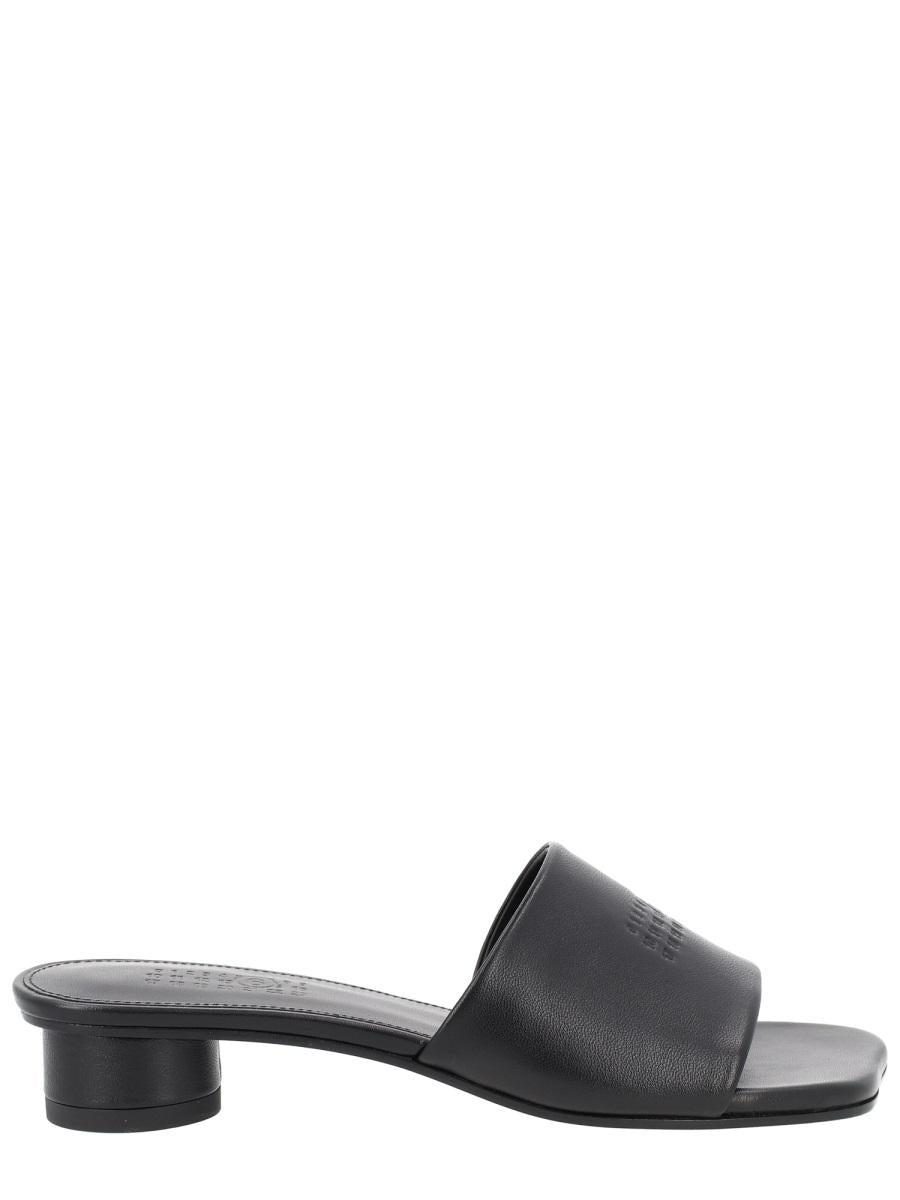 Maison Margiela Black Leather Strappy Sandals