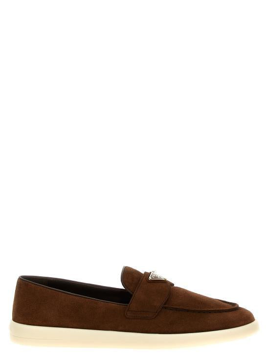 PRADA Suede Leather Loafers