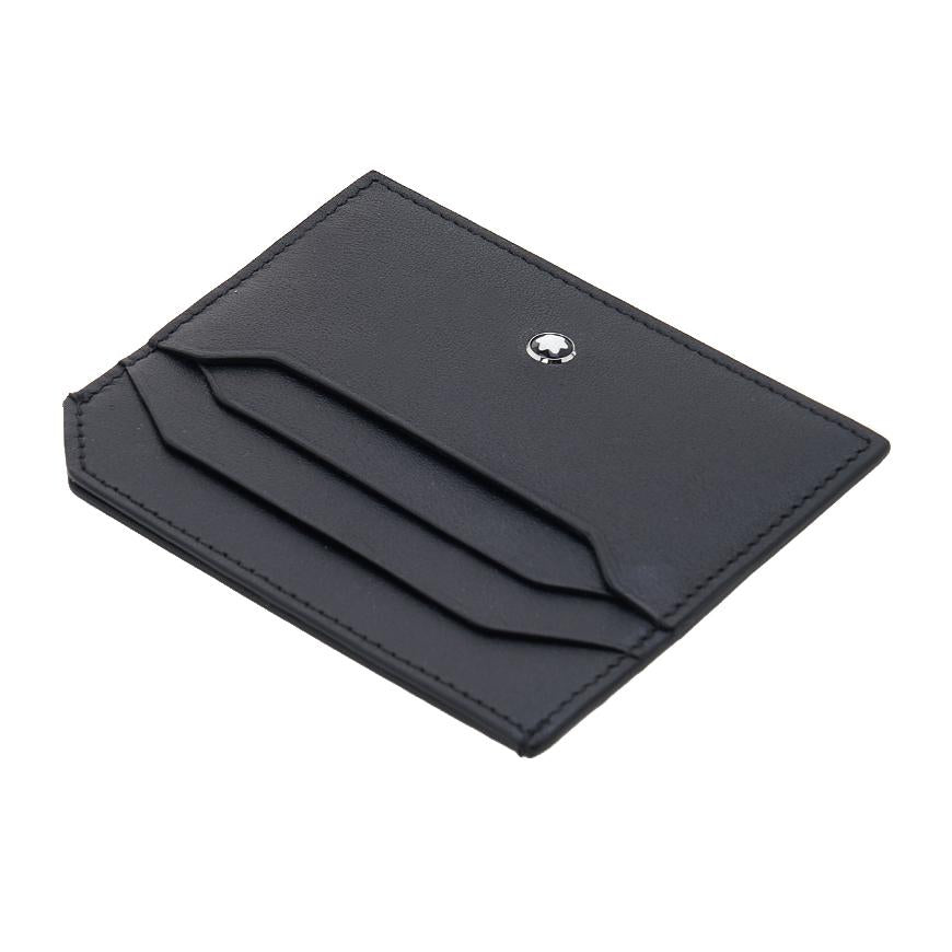 Montblanc Soft Leather 6 Card Holder Wallet Black