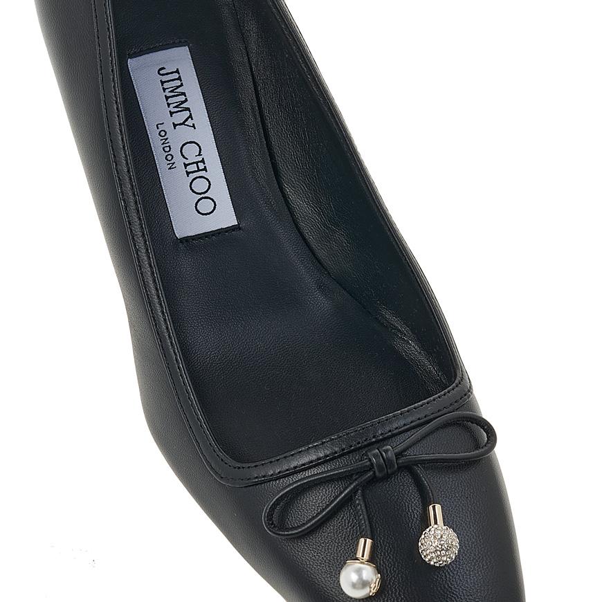 Jimmy Choo Yellow Leather Yelme Pumps ELME 45 NAP BLACK