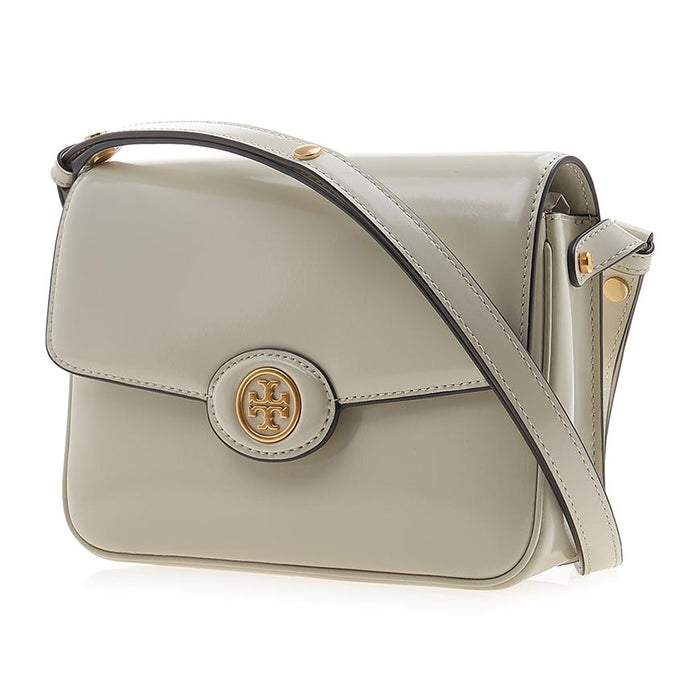 Tory Burch Robinson Shoulder Bag Yellow Leather Women’s