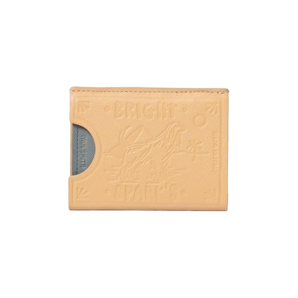 Paul Smith Beige Matchbox Leather Card Holder Wallet