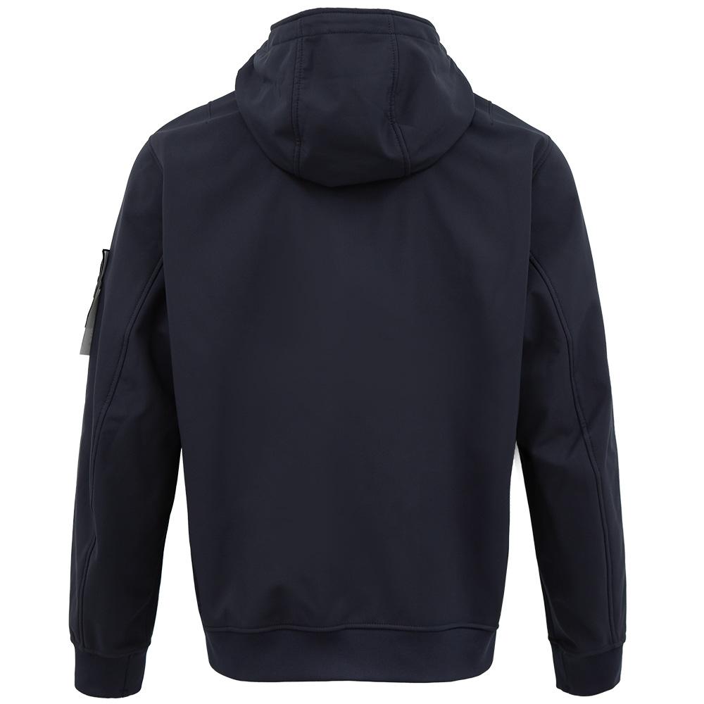 STONE ISLAND Softshell R Hooded Jacket Navy Men’s