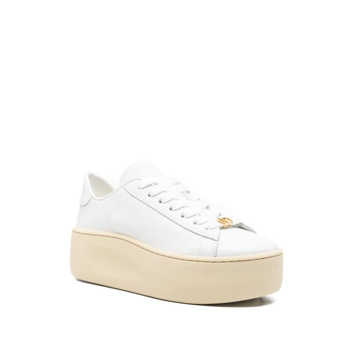VALENTINO Rockstud Low-Top Leather Sneakers White Women