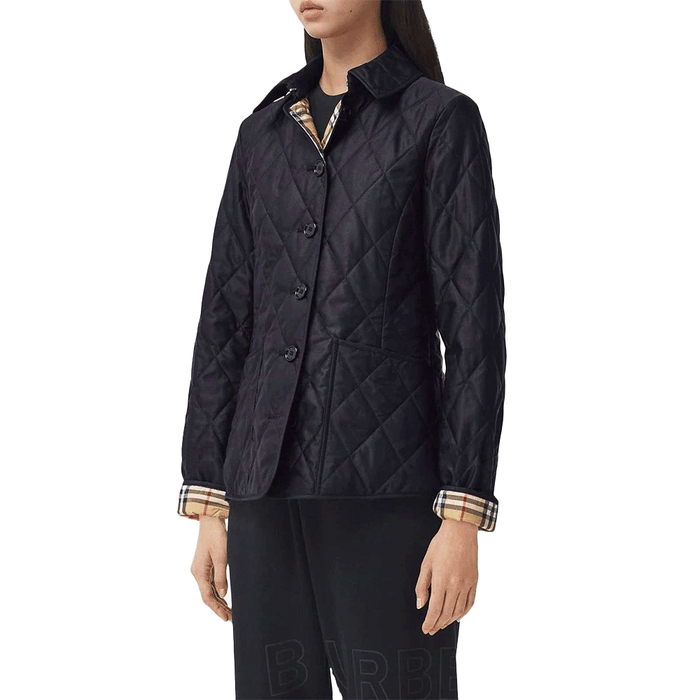 BURBERRY Women’s Diamond Quilted Jacket Navy 8049867