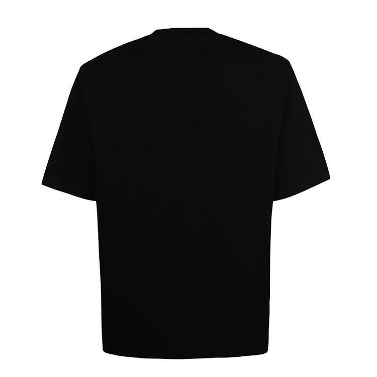 AMI Chain-Stitch Heart Logo Short Sleeve T-Shirt BFUTS005 726 001